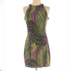 WORTHINGTON Casual Sleeveless Halter Neck Dress